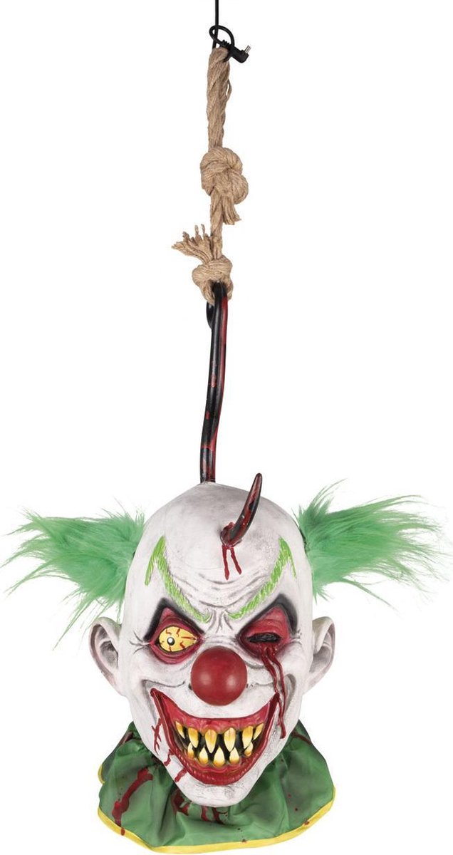 Afgerukte Killer Clown Kop aan een Haak